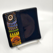 Load image into Gallery viewer, Cloisonne - Southwest Stripe, 6" x 6" glass plate
