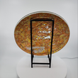 Load image into Gallery viewer, Verre Eglomise - "Lone Cypress" 10" round. With Stand
