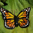 Load image into Gallery viewer, Glass Butterfly #1 - Yellow/Orange, Small