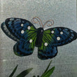 Load image into Gallery viewer, Glass Butterfly #2 -Green/Blue, Small
