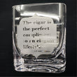 Load image into Gallery viewer, Custom Cigar Glass - Old Fashioned Whiskey Glass With Indented Cigar Rest Holder