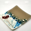 Load image into Gallery viewer, Cloisonne - Garden Red, 6" x 6" glass plate
