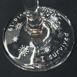 Load image into Gallery viewer, Custom Martini Glass, "Quarantini Time! I Survived Covid-19"