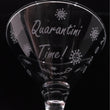Load image into Gallery viewer, Custom Martini Glass, "Quarantini Time! I Survived Covid-19"