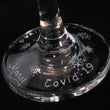Load image into Gallery viewer, Custom Martini Glass, "Quarantini Time! I Survived Covid-19"