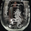 Load image into Gallery viewer, Custom Wine Glasses - Seahorse Design