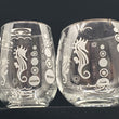 Load image into Gallery viewer, Custom Wine Glasses - Seahorse Design
