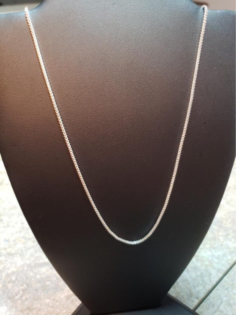 1.5mm SS Silver Box Chain, 20"